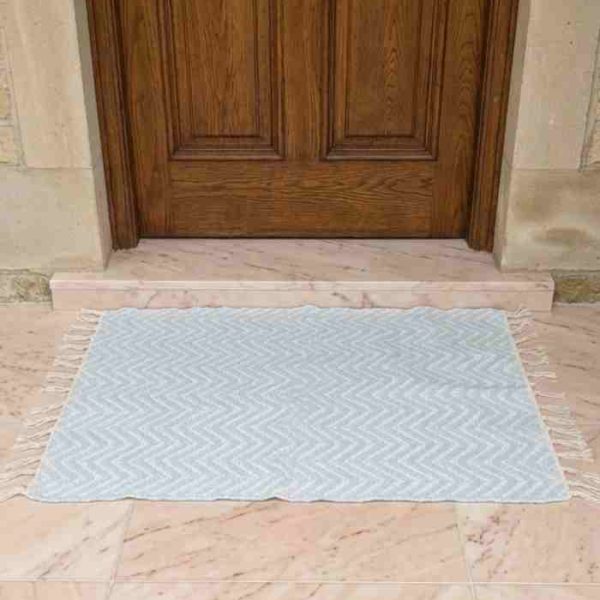 Shatranjy: handmade door mat, size 18x28 inch