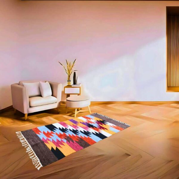 Shatranji: handmade carpet size 24.5''x50''