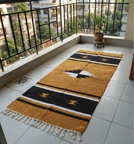 Shatranjy/ handmade carpet: size 24''x48''
