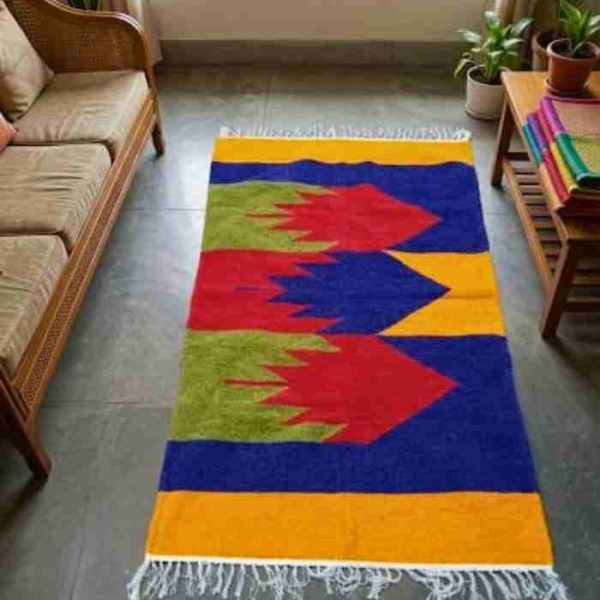 Shatranjy/handmade rug: size 29''x47.5''