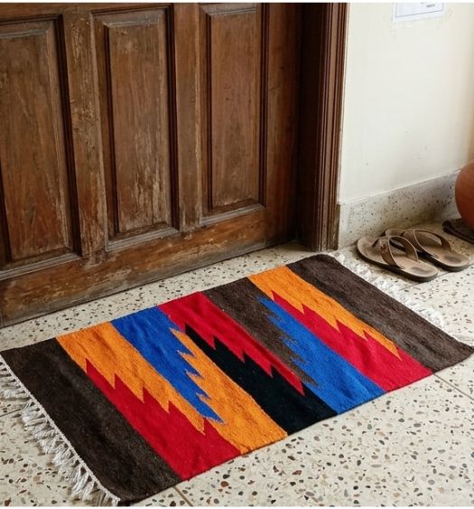 Shatranjy/handmade doormat: size 20''x30''