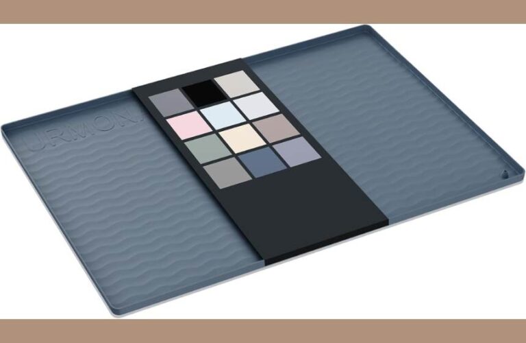 Urmona Waterproof Silicone Under Sink Mat 31×22″ – Premium Cabinet & Counter Protector for Kitchen/Bathroom. Essential Storage, Organizer & Litter Mat (Dark Grey)