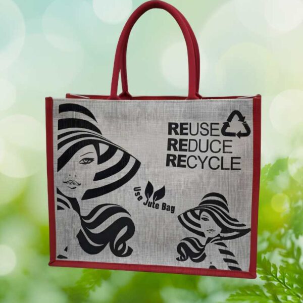 Jute shopping bag