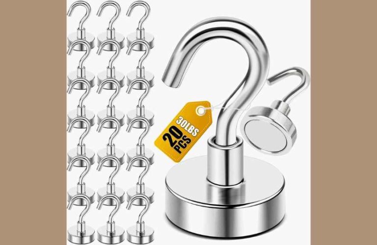 Cruise Cabin & Home Organization Made Easy! 20-Pack Heavy-Duty Magnetic Hooks (30lbs+) – Essential for Cruise Ships, Kitchens & More!