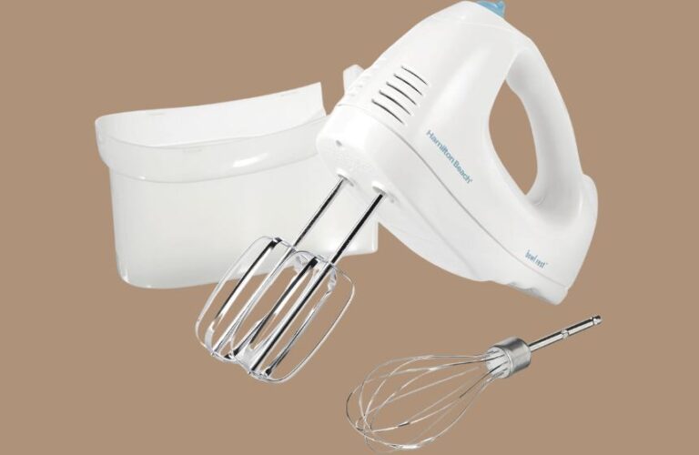 Hamilton Beach 6-Speed Mixer w/ No-Clutter Storage Case (White)