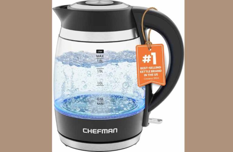 Start the New Year Right: Chefman 1.8L Electric Glass Kettle – 1500W Rapid Boil & Cordless Pouring – BPA-Free Hot Water Boiler with Removable Lid & Auto Shut-Off for Your Healthy 2025 Routine