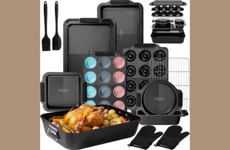 New Year, New Kitchen! 🍳 Kikcoin 25 PCS Stackable Baking Set – Non-Stick & Heat Resistant up to 450°F.