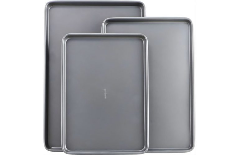 GoodCook Everyday Nonstick Carbon Steel Baking Sheet Set (3 Pack) – The Perfect New Year Gift for Home Cooks – Includes 13”, 15”, and 17” Professional Cookie Sheets