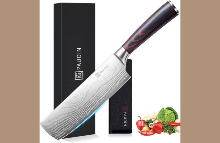 🎄 PAUDIN 7″ Nakiri Knife: The Perfect Holiday Gift for Cooks! (Razor Sharp & Ergonomic)