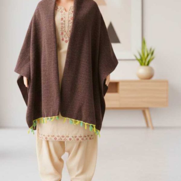 Handloom shawl /winter wrap: size 35''x86''