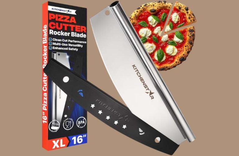 KitchenStar 16-Inch Rocker Blade: The Ultimate Professional Pizza Slicer for Home Chefs
