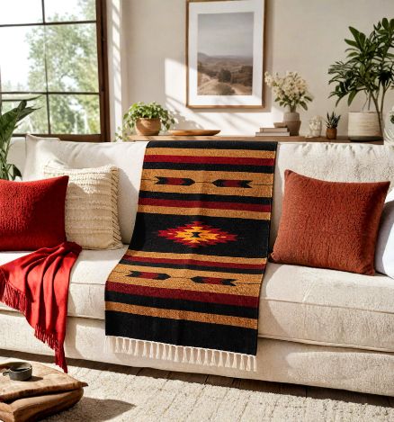Shatranjy:  handmade floor mat, size : 24''x48''