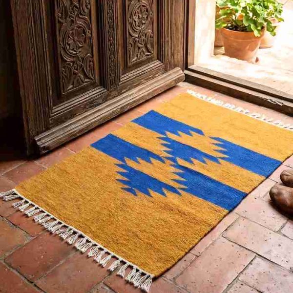 Shatranjy/ handmade doormat, size20''x30''