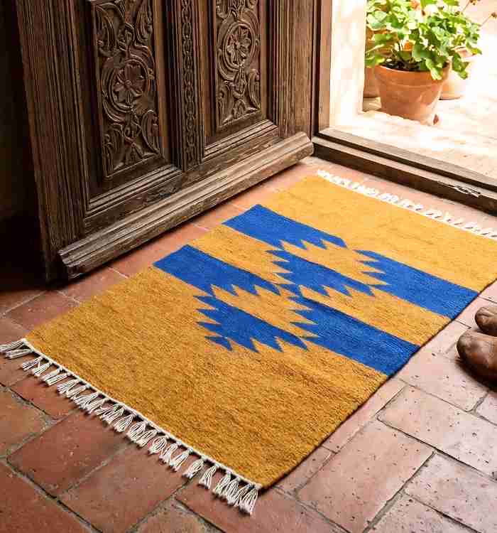 Shatranjy/ handmade doormat, size20''x30''