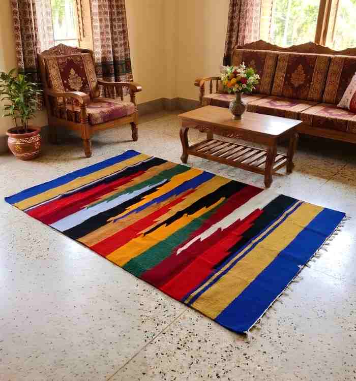 Shatranjy/ handmade carpet: size 47.5''x73''