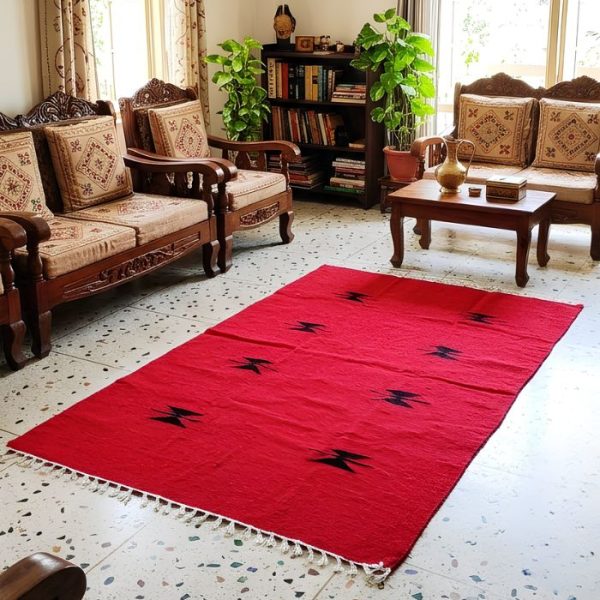 Shatranjy/ handmade carpet: size 3x5ft